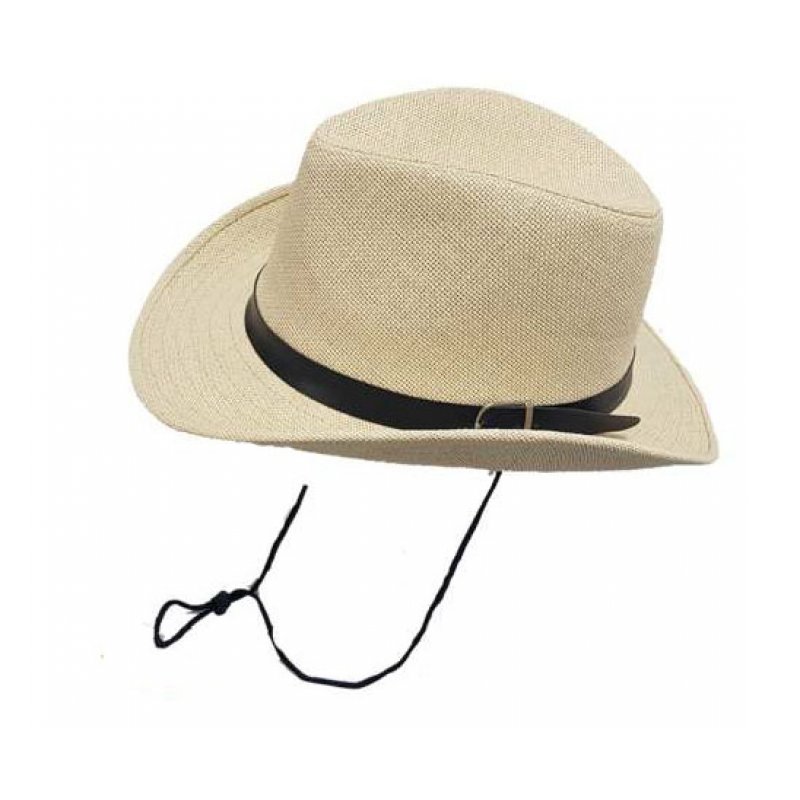 Καπέλο Αυστραλέζικο Ψάθινο Εκρού