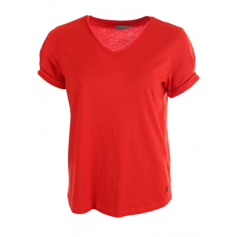 Μπλούζα Κοντομάνικη Μακό Κόκκινη Fransa