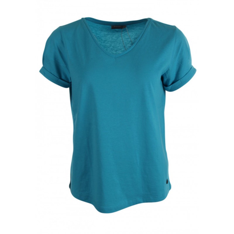 Μπλούζα Κοντομάνικη Μακό Γαλάζια Fransa