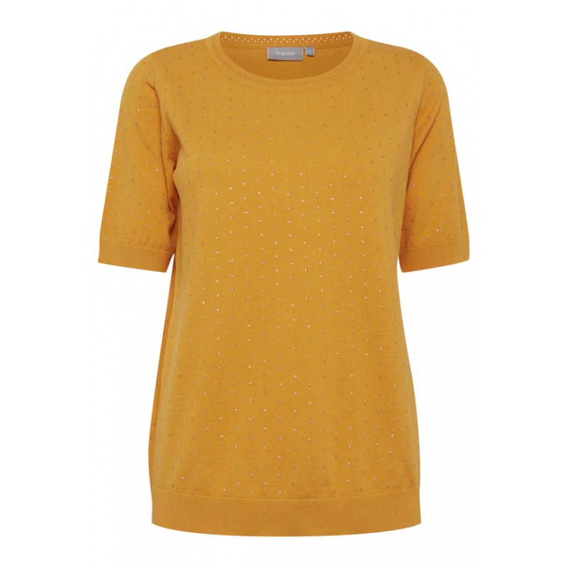 Μπλούζα Κοντομάνικη Κίτρινο Μεταλλάκια Zuganic Fransa