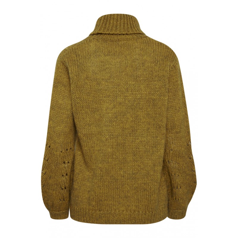 Πουλόβερ Frfipoint Ζιβάγκο Πλέξη Σχέδια Κίτρινο Fransa