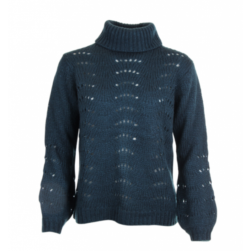 Πουλόβερ Frfipoint Ζιβάγκο Πλέξη Σχέδια Πετρόλ Fransa