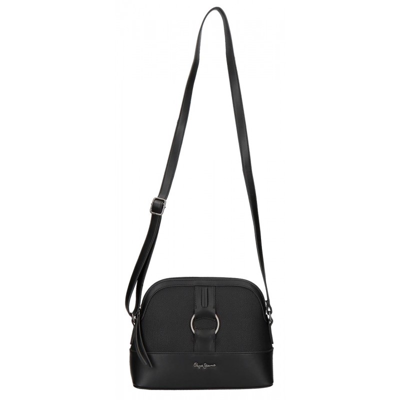 Τσάντα Ώμου Pepe Jeans Μαύρη 26x20x10εκ