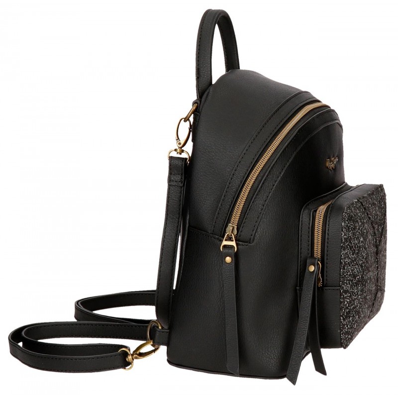 Τσάντα Πλάτης Pepe Jeans Μαύρη 24x28x10εκ
