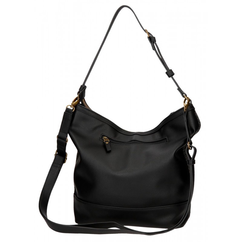 Τσάντα Ώμου Pepe Jeans Μαύρη 28x32x14εκ