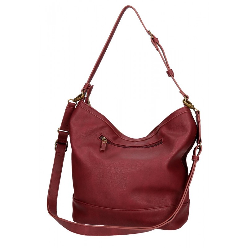 Τσάντα Ώμου Pepe Jeans Μπορντό 28x32x14εκ