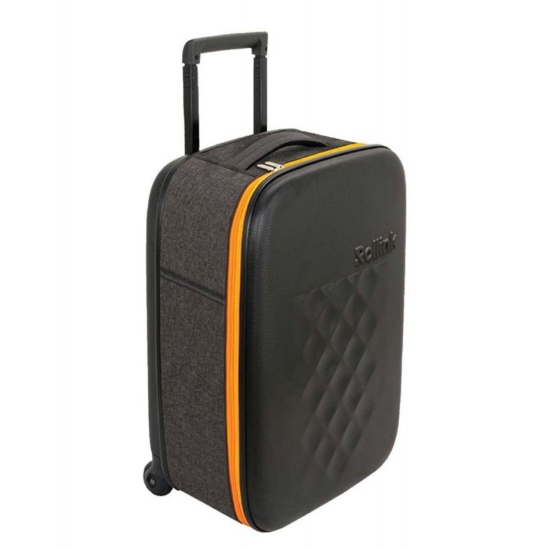 Βαλίτσα Καμπίνας Rollink 55x40x20εκ 2kg Flex 21 Foldable Γκρι/Πορτοκαλί
