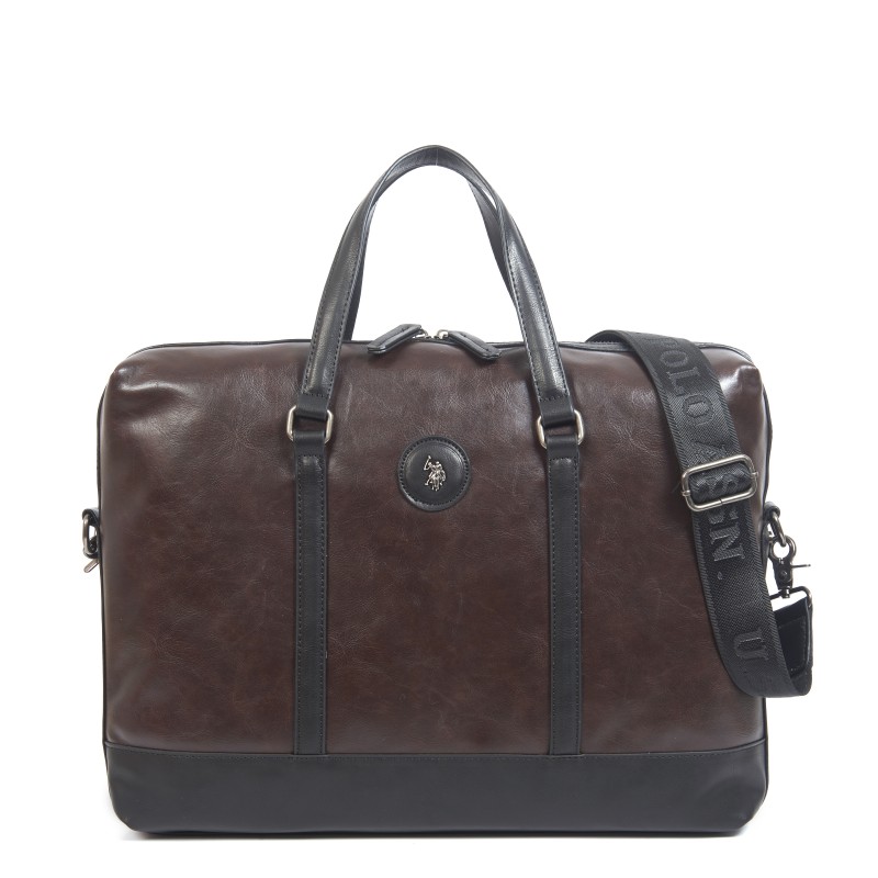 Τσάντα Ανδρική US Polo Assn. Καφέ 41Χ11Χ30cm